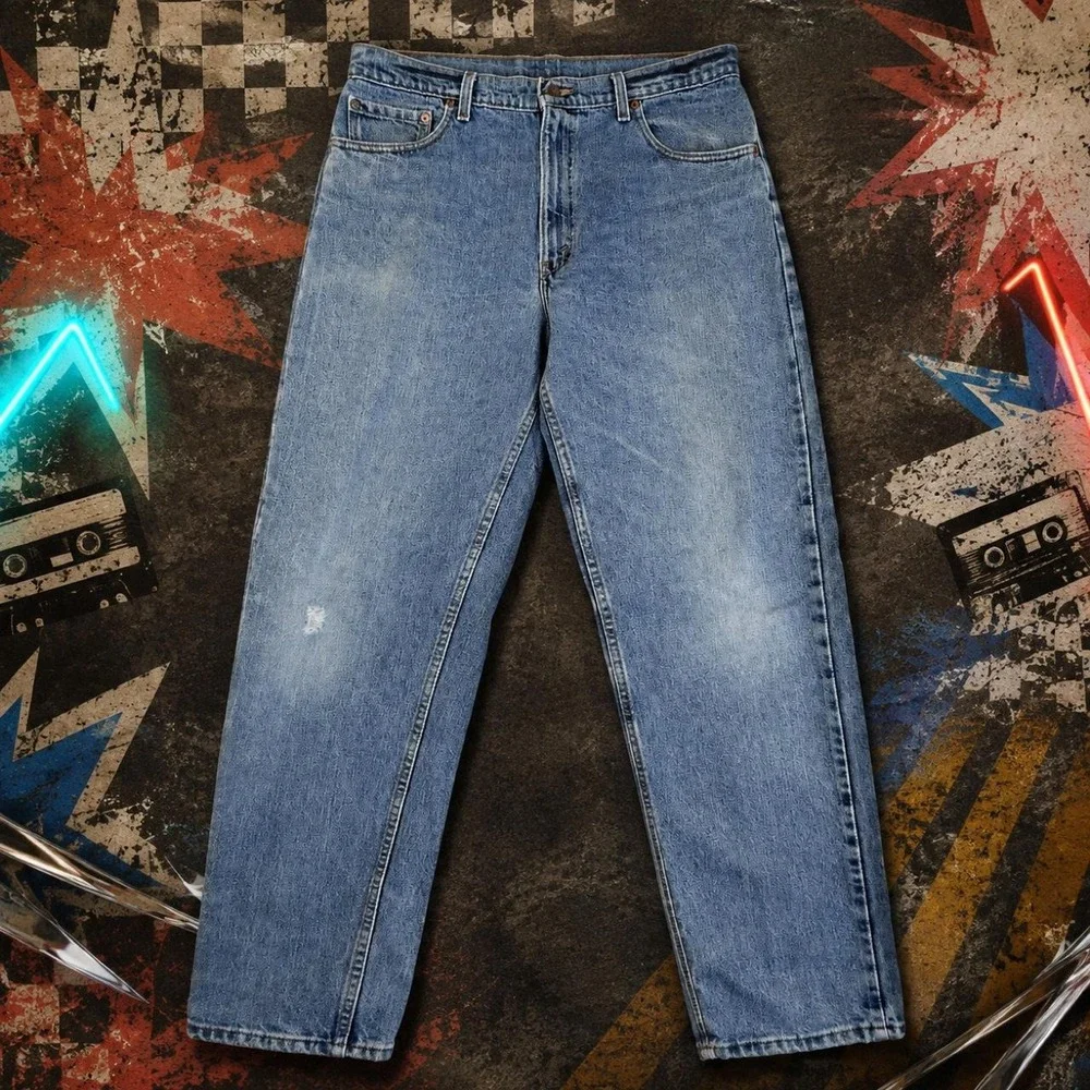 Vintage 1993 Levis 550 Jeans Mens 36x34 Made in USA Relaxed Tapered Blue Denim
